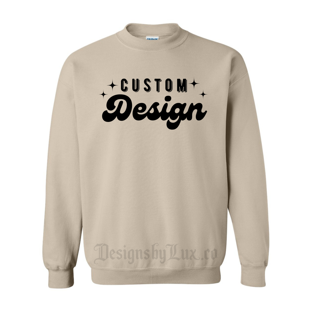 Custom Adult Crewneck Sweatshirt - SAND