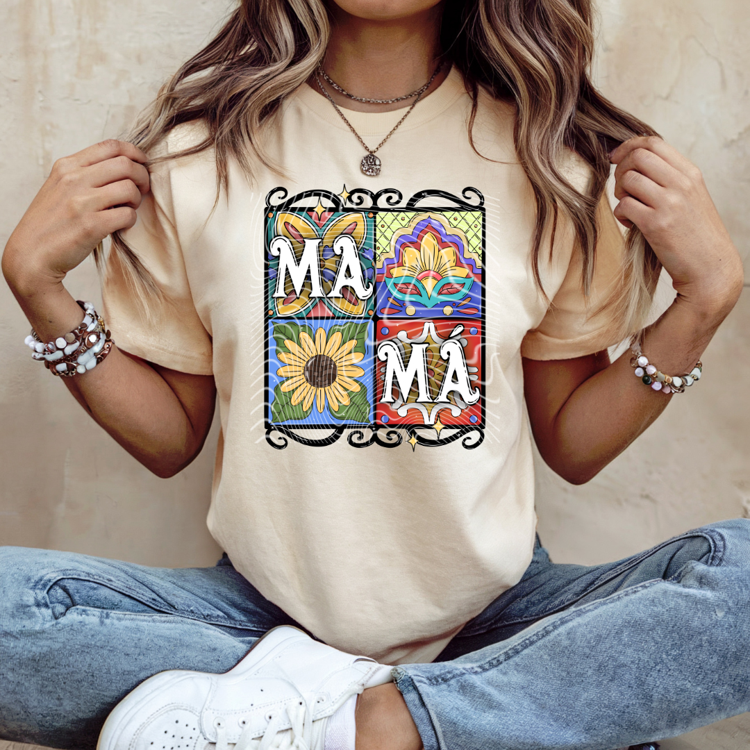 Mama Talavera Tiles DTF