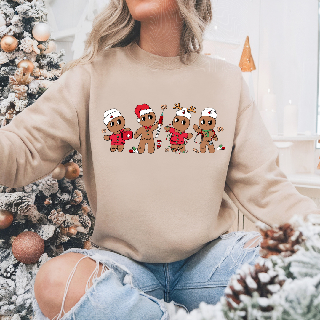 Gingerbread Boo Boo Crew DTF