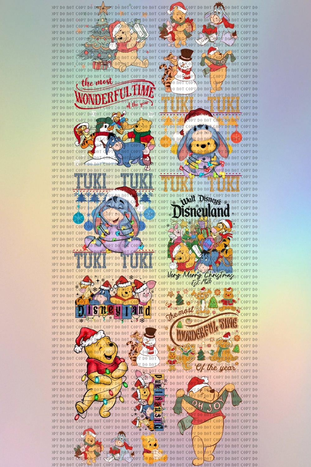 PreMade: XMAS Bear & Friends 22x60