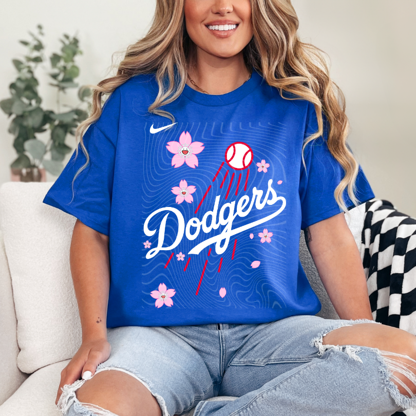 D. Cursive Cherry Blossom DTF