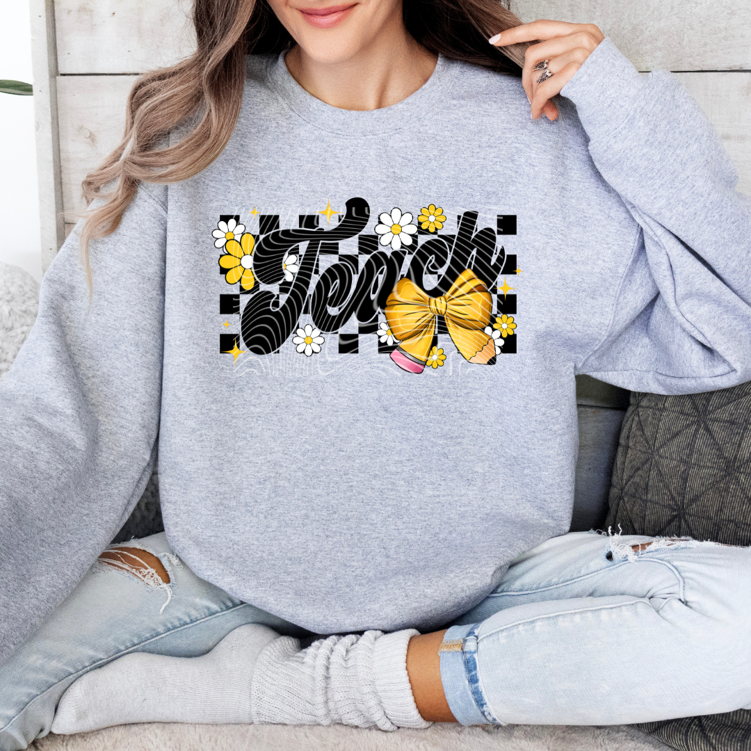 Teach Checkered DTF