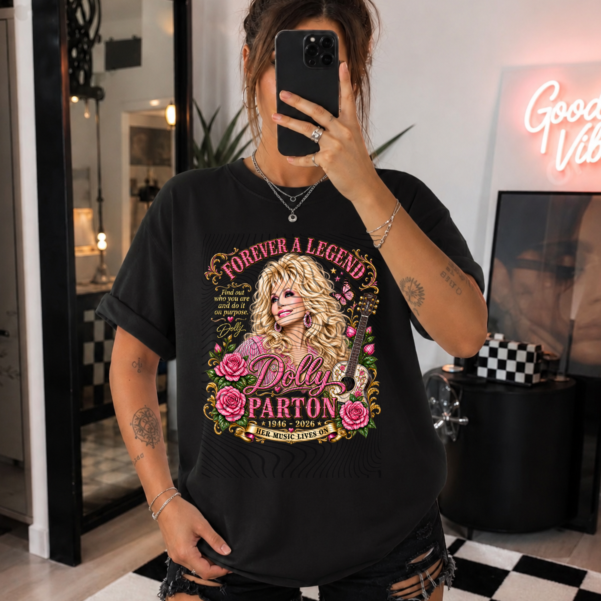 Pink Queen of Country DTF