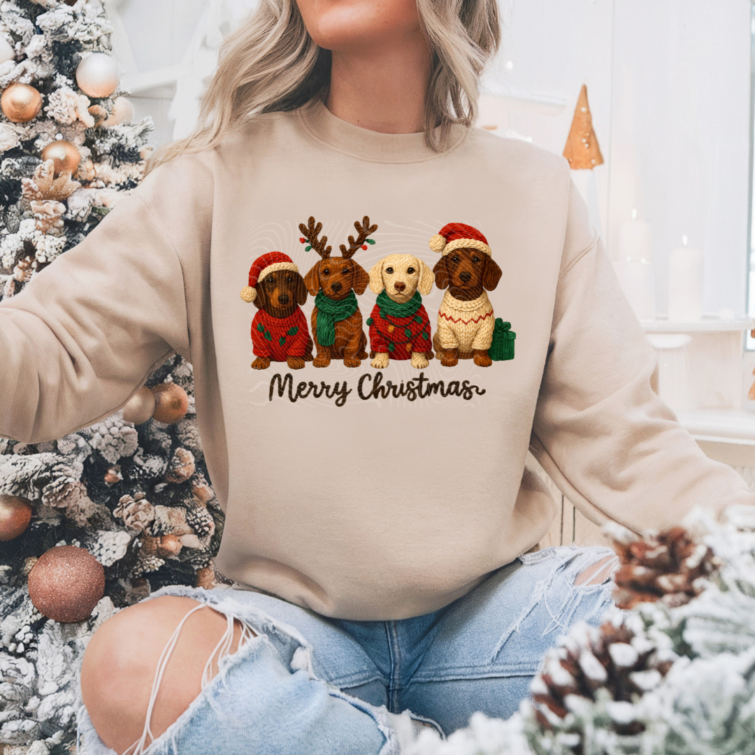 Faux Crochet Doggies DTF