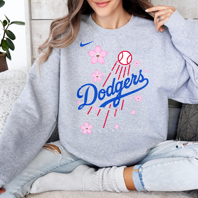 D. Cursive Cherry Blossom DTF