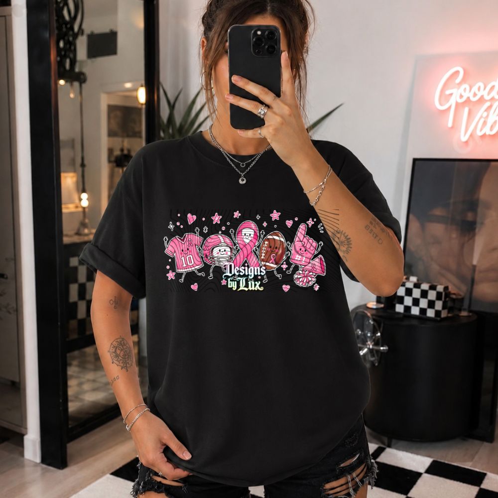 Pinktober Football DTF