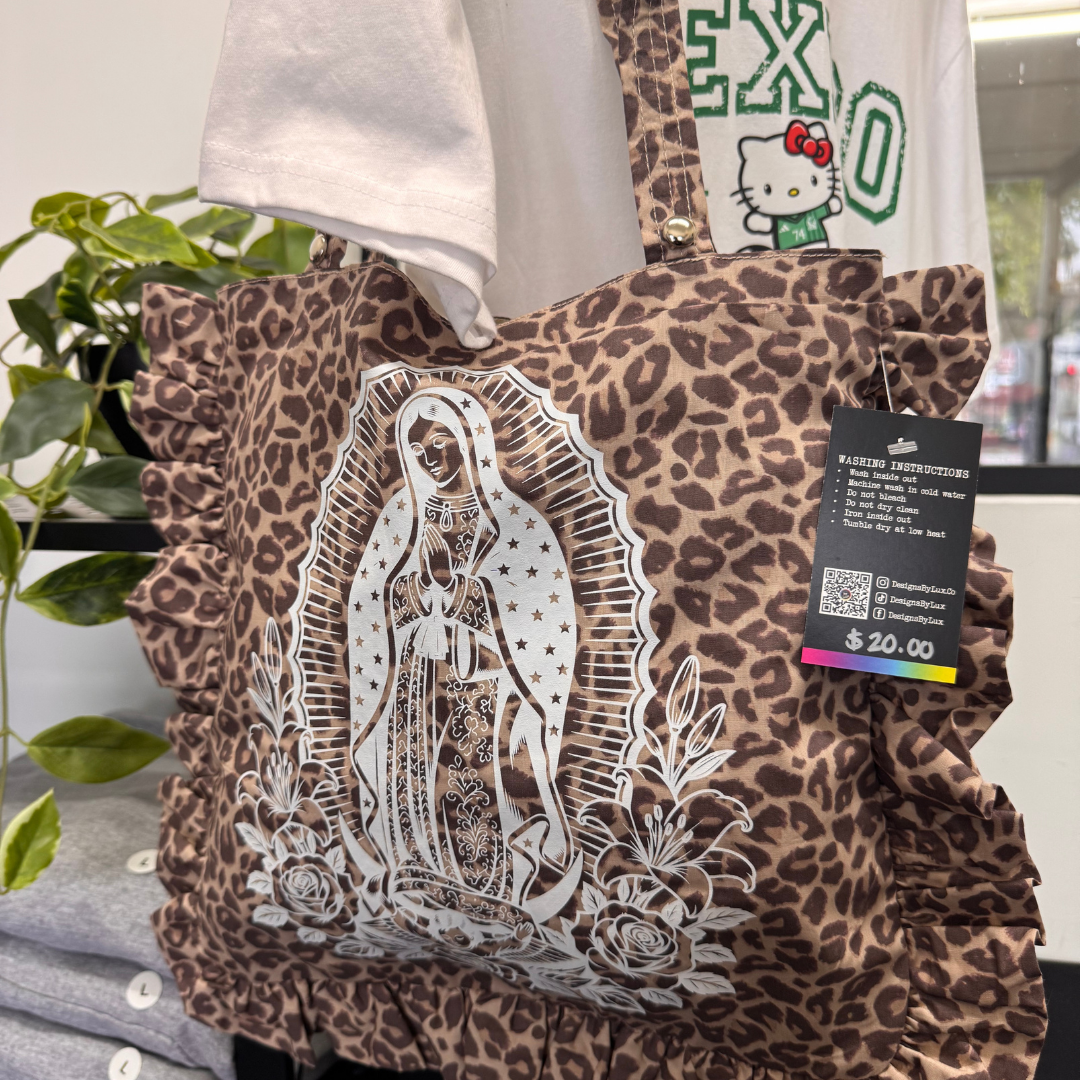 Leopard Tote Bag Virgencita