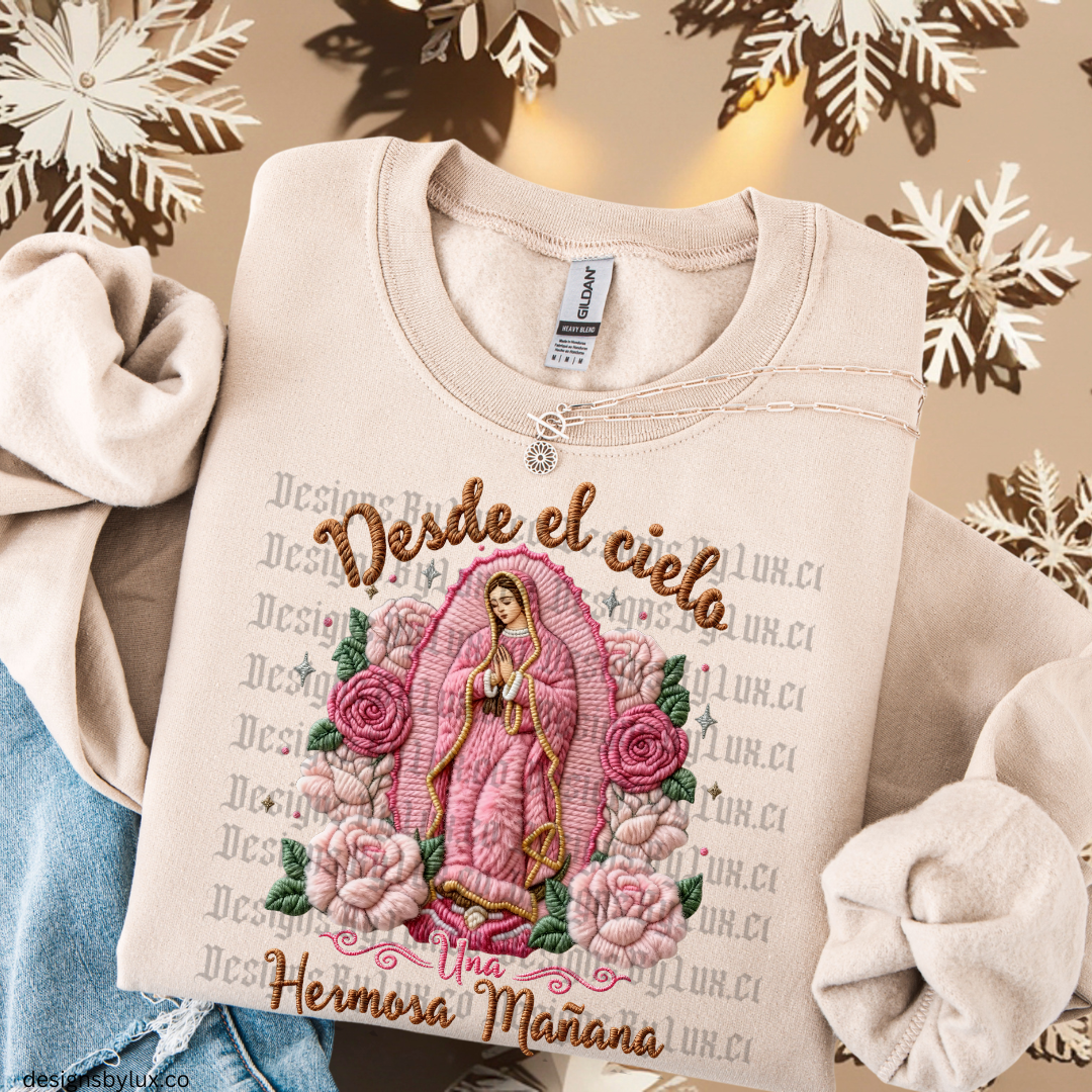 Faux Crochet Desde El Cielo DTF