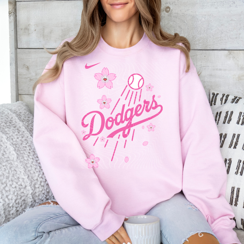 D. Cursive Cherry Blossom DTF