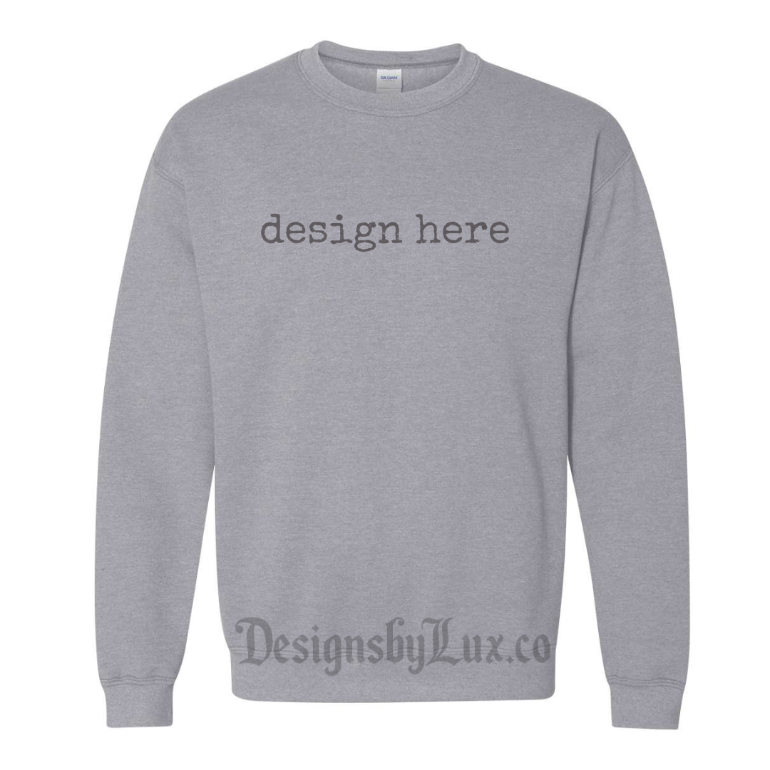 Custom Adult Crewneck Sweatshirt - GREY