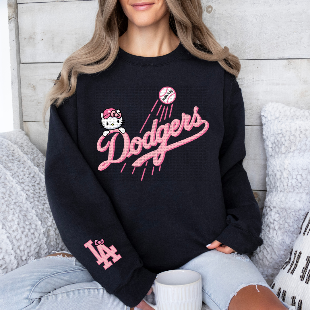 HK Cursive Logo (Pink Design) Crewneck Sweatshirt