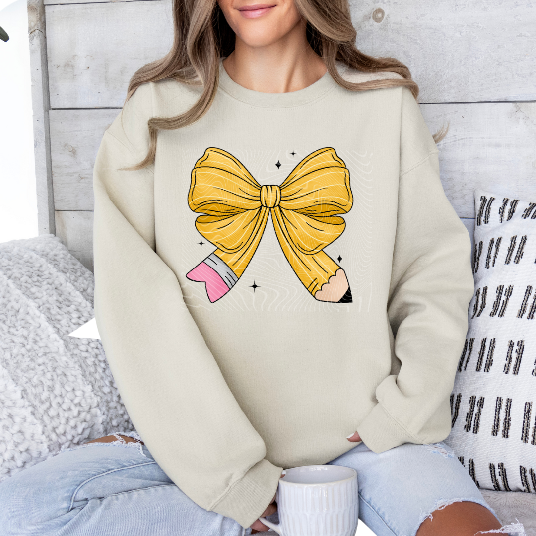 Pencil Bow DTF