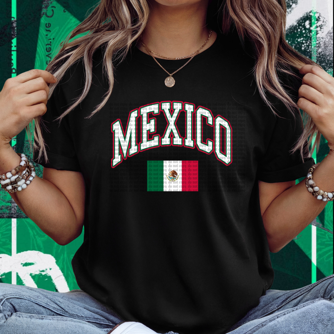 Mexico Varsity Flag DTF
