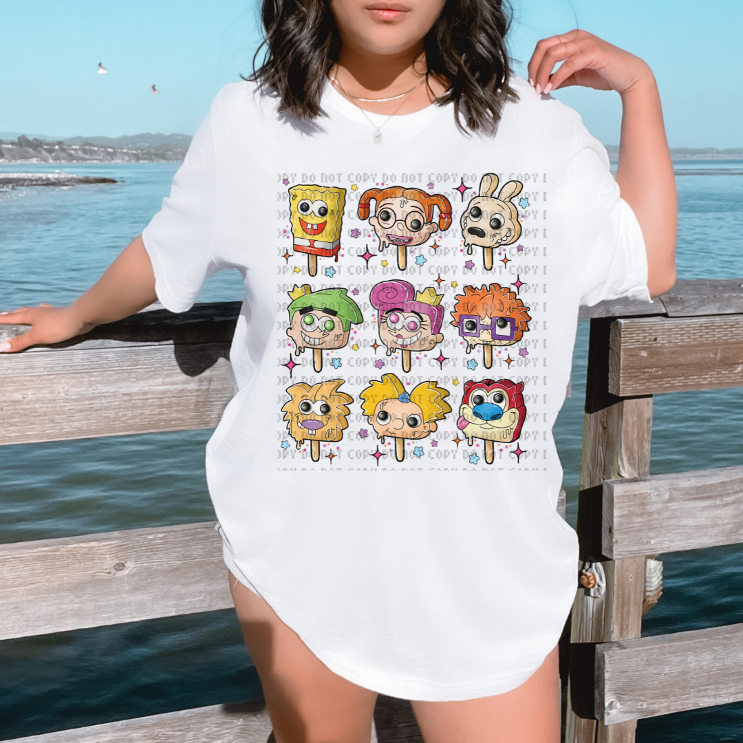90s Cartoon Ice Creams DTF