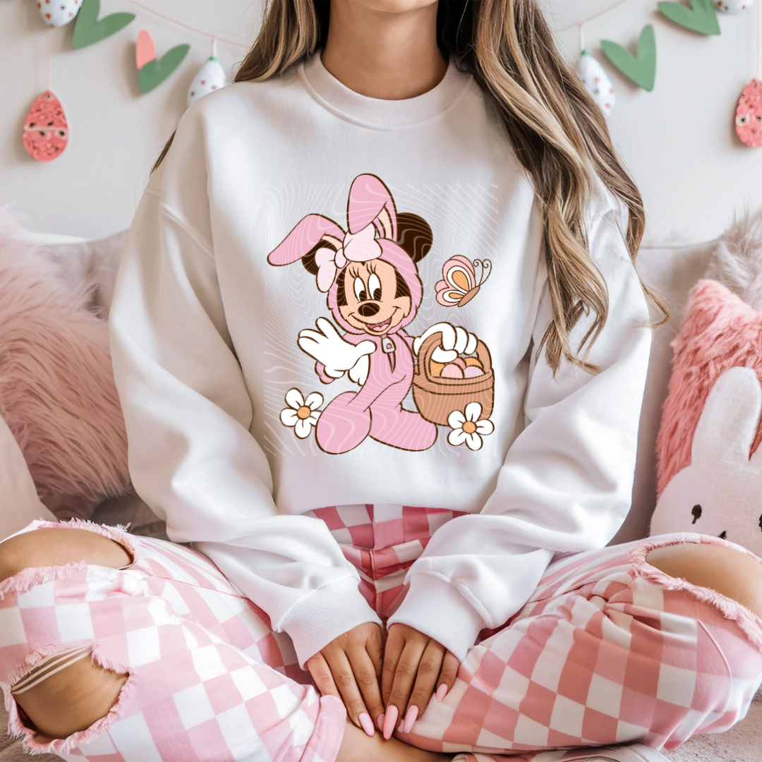 Mouse Bunny Pink DTF