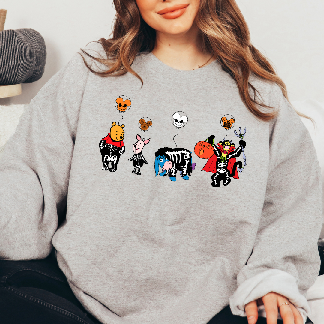Bear & Skeleton Friends DTF