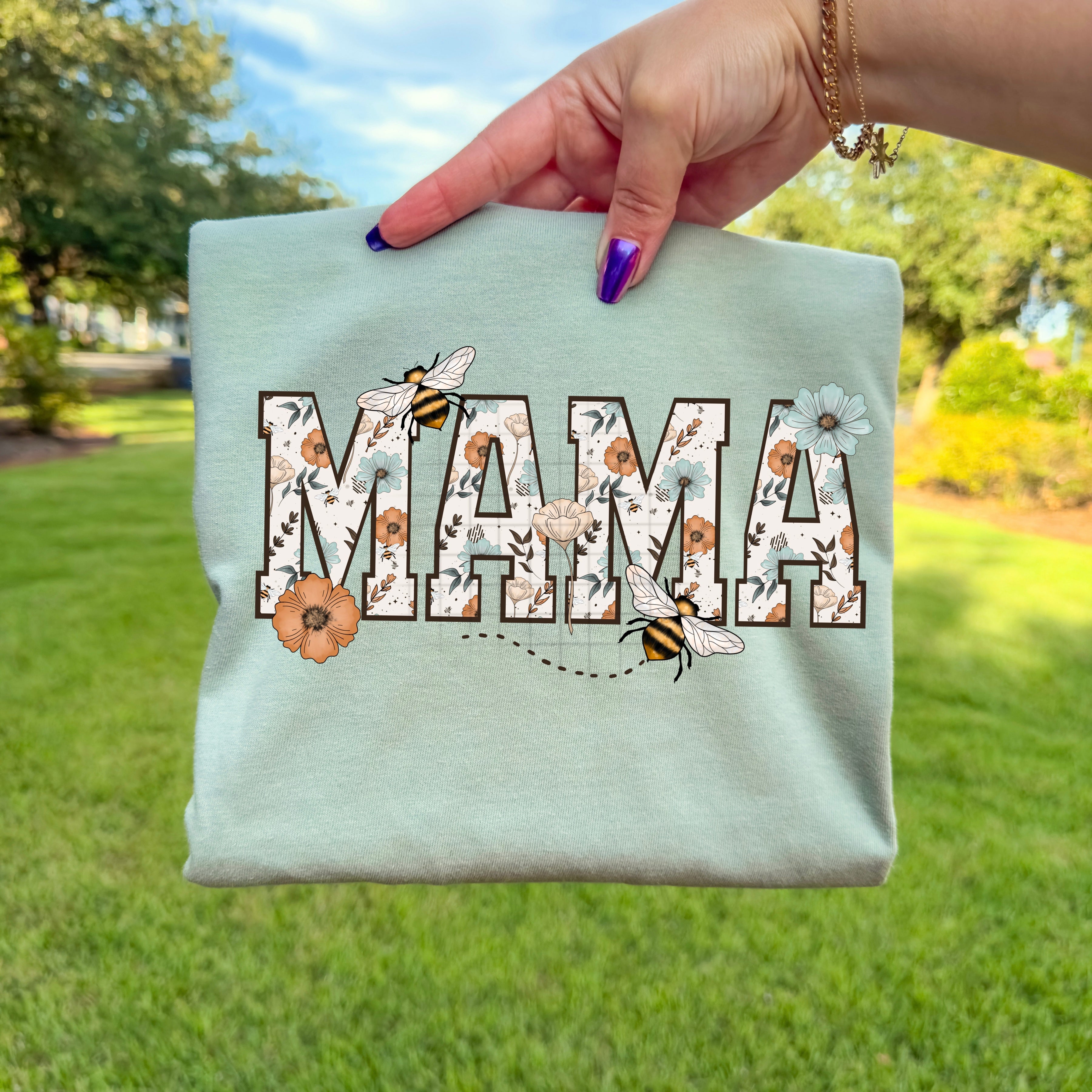 Mama Floral Bees DTF