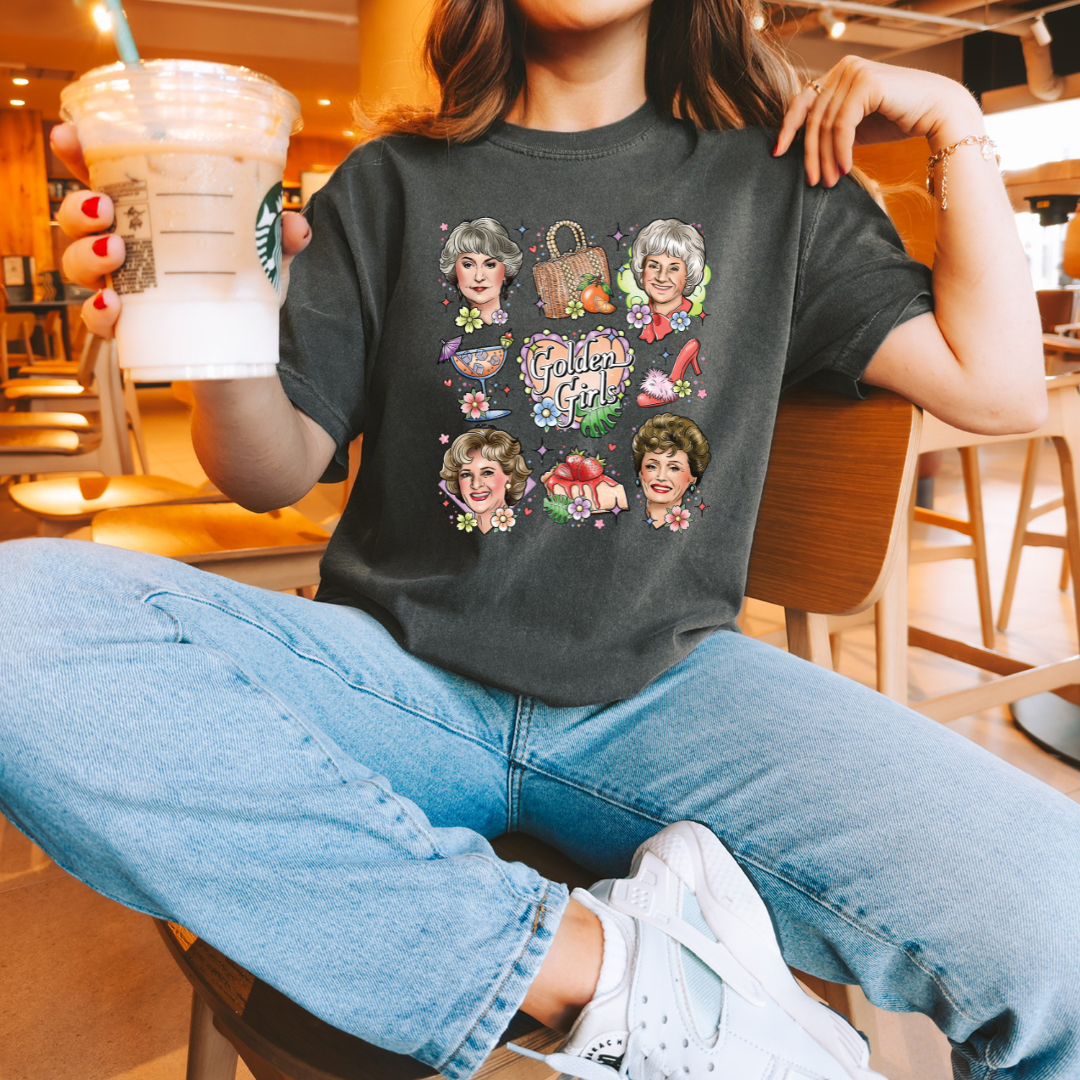 Gold Girls Art DTF
