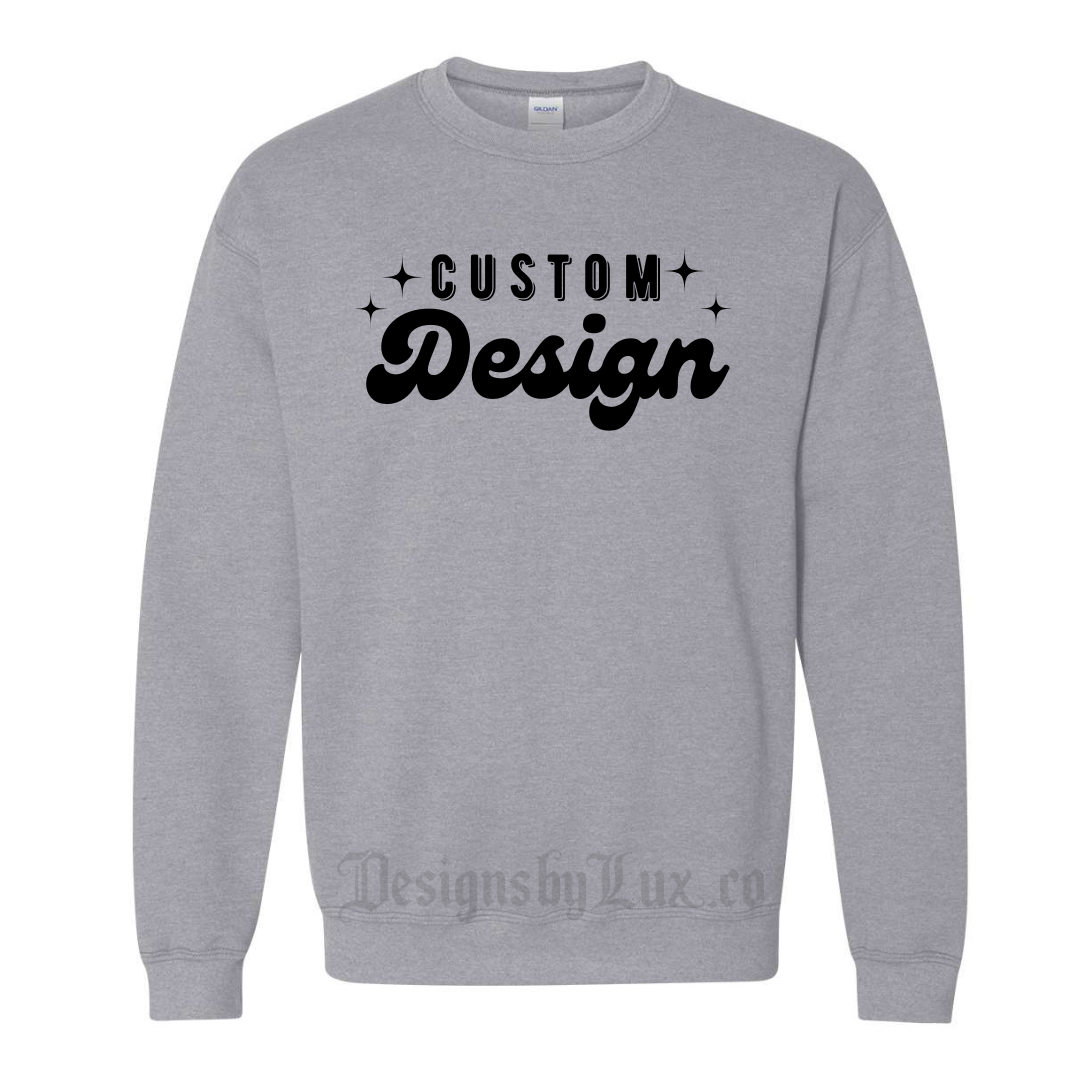 Custom Adult Crewneck Sweatshirt - GREY