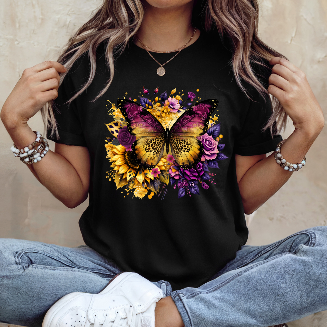 Butterfly Sunflower DTF