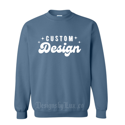 Custom Adult Crewneck Sweatshirt - INDIGO