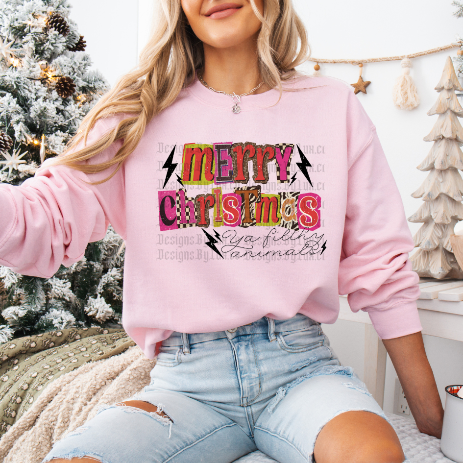 Trendy Merry Christmas DTF