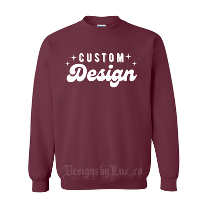 Custom Adult Crewneck Sweatshirt - MAROON