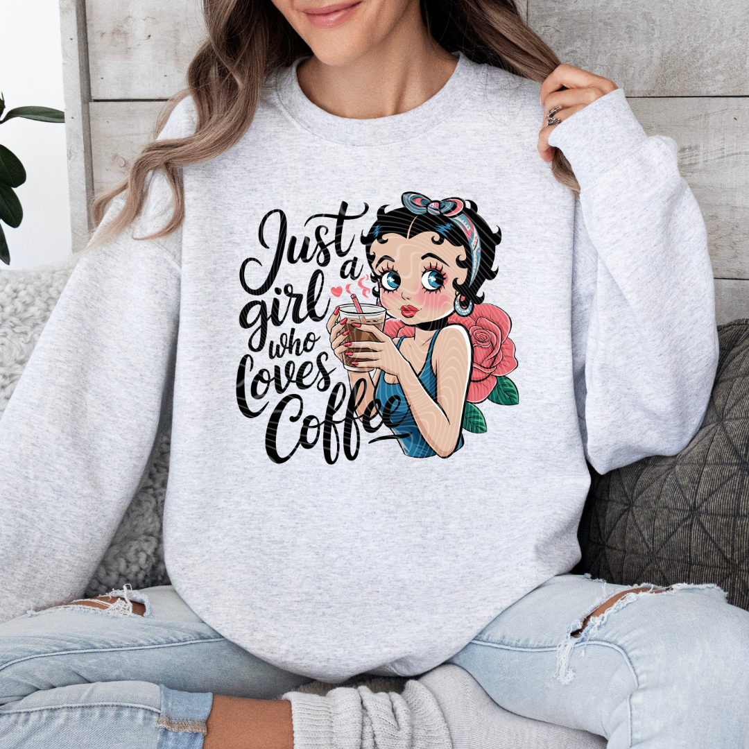 Betty Loves Coffee DTF