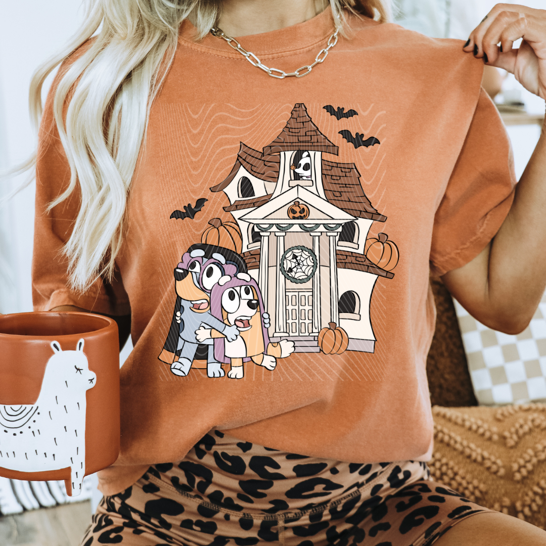 Haunted Blue DTF