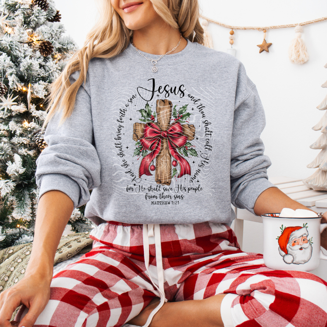 Faith Christmas Bow DTF
