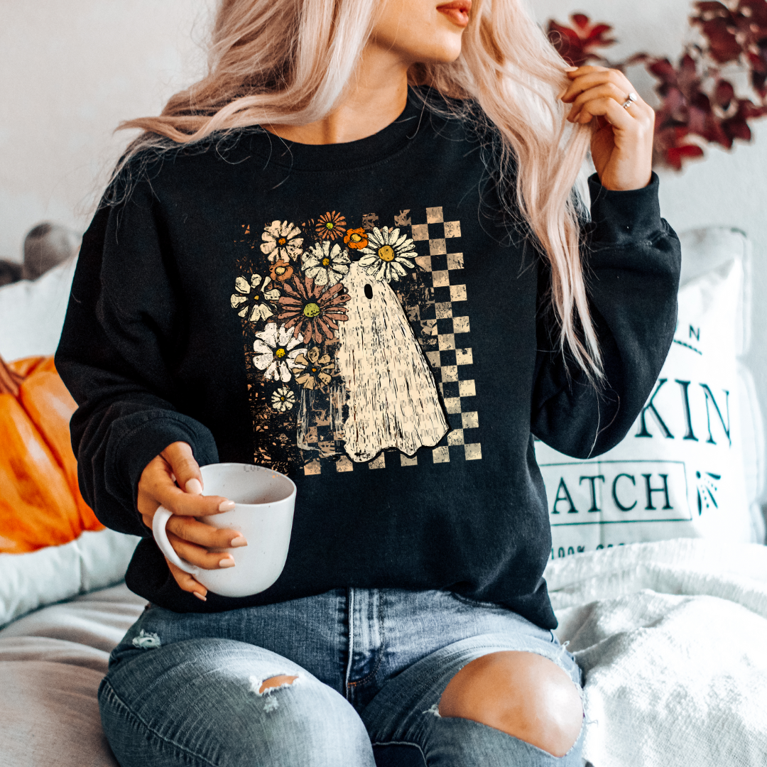 Distress Retro Ghost DTF