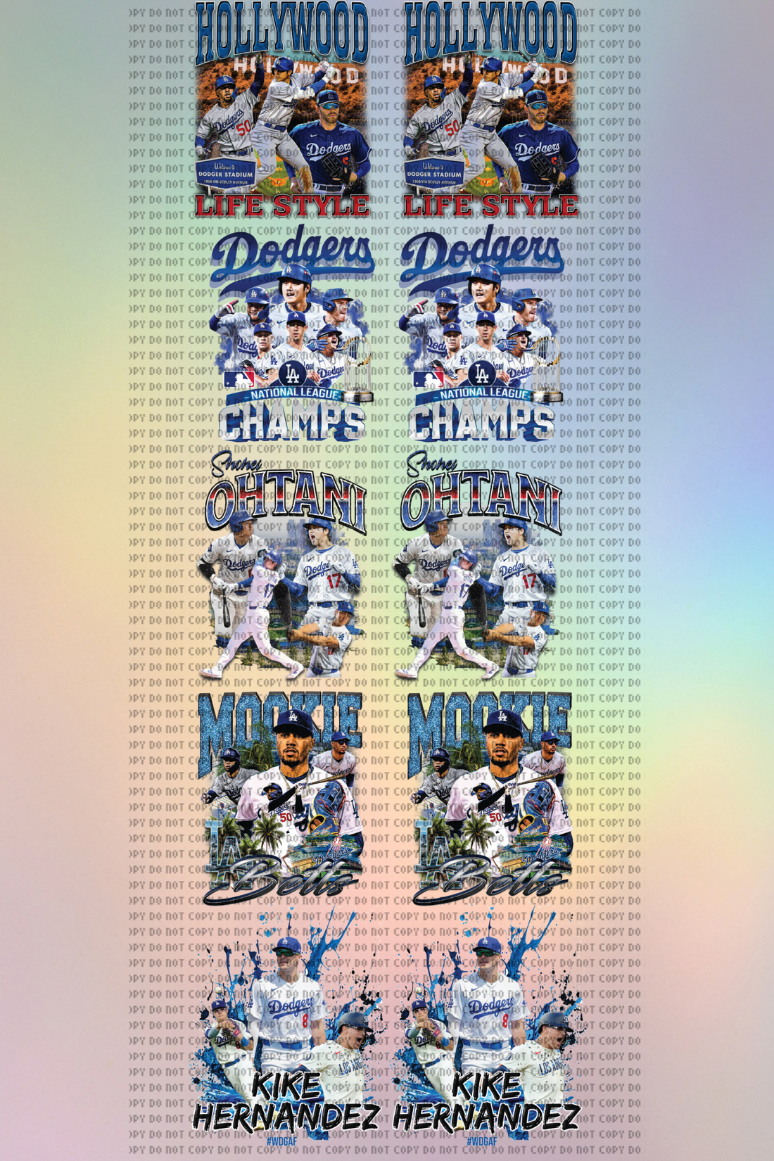 PreMade: L.A. Baseball HOLLYWOOD 22x60