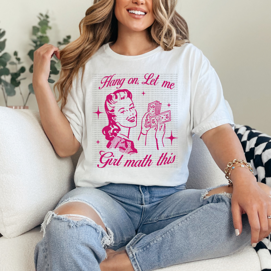 Girl Math Retro Girl DTF