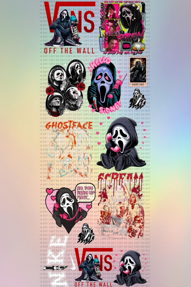 PreMade: Ghost Face 22x60