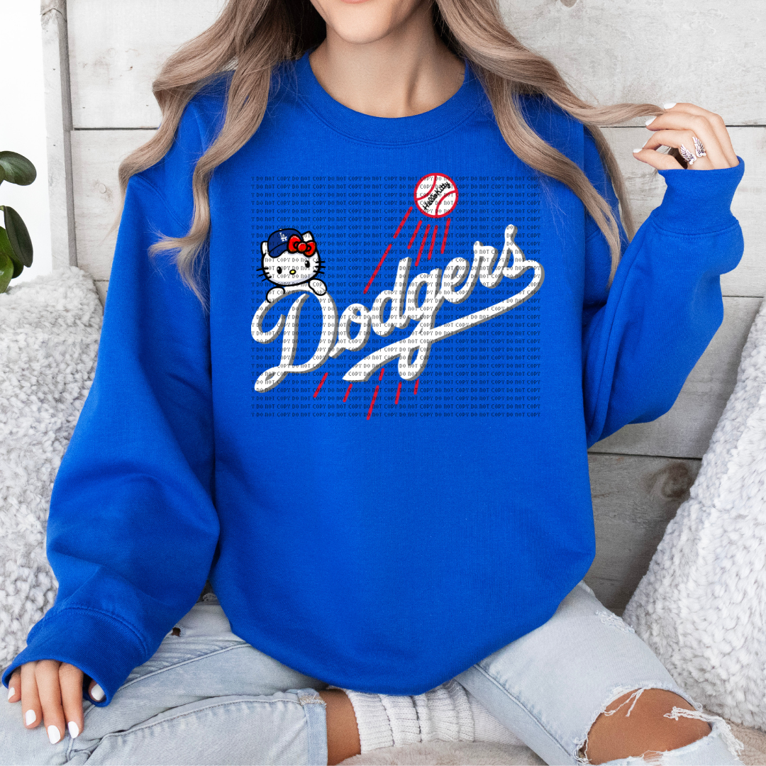 HK L.A. Cursive Logo White DTF
