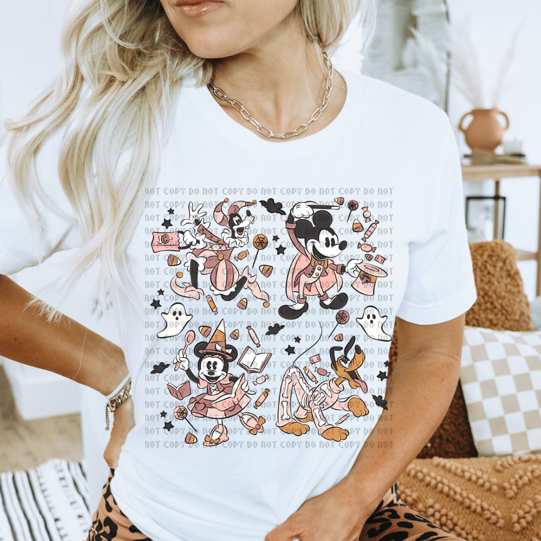 Spooky Mouse Collage DTF