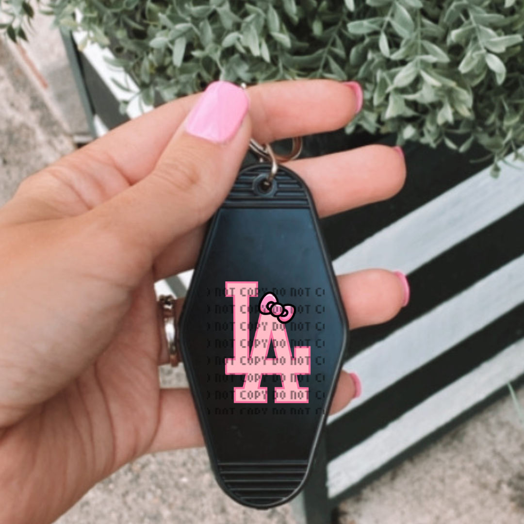 UVDTF: Pink LA Bow 6pc Decal