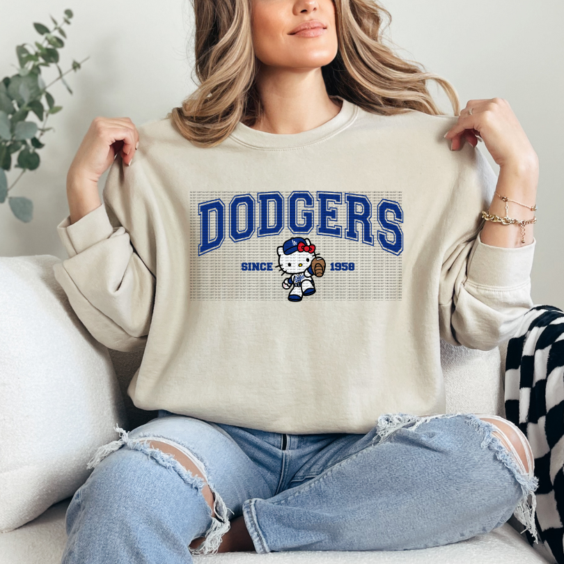 Blue Baseball L.A. Kitty DTF