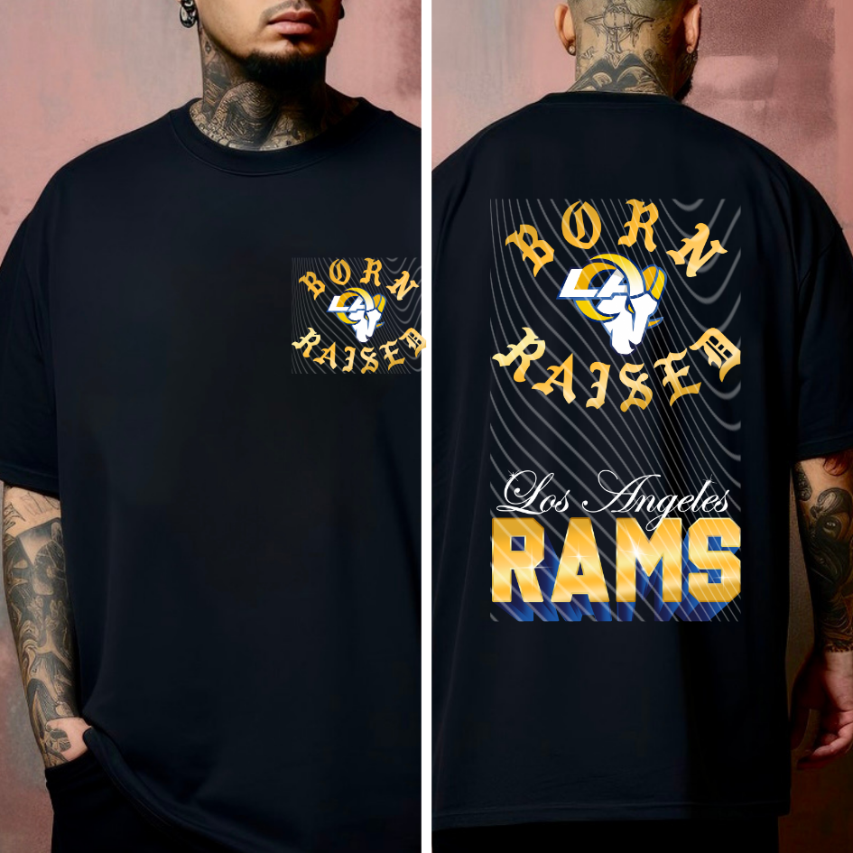 BxR FB Los Angeles Ram. Cursive DTF