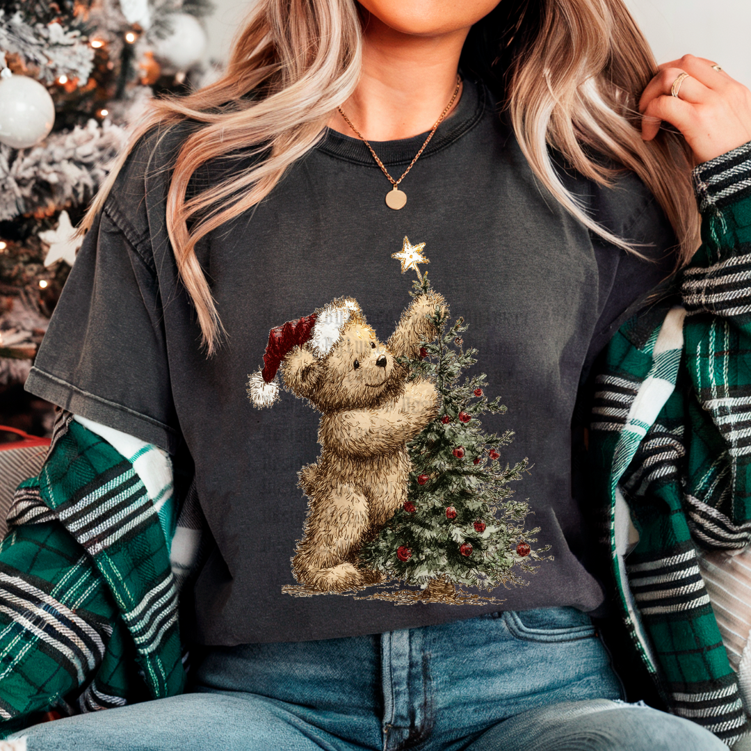 Teddy Christmas DTF