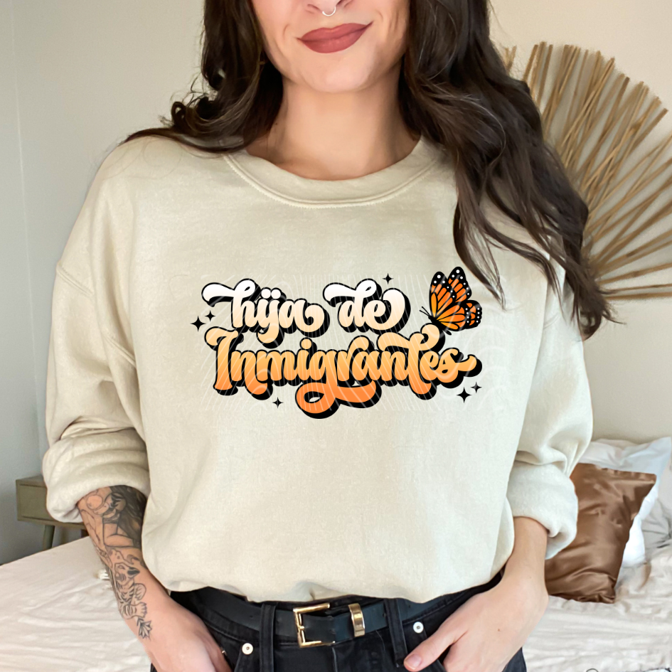 Hija De Immigrantes Mariposa DTF