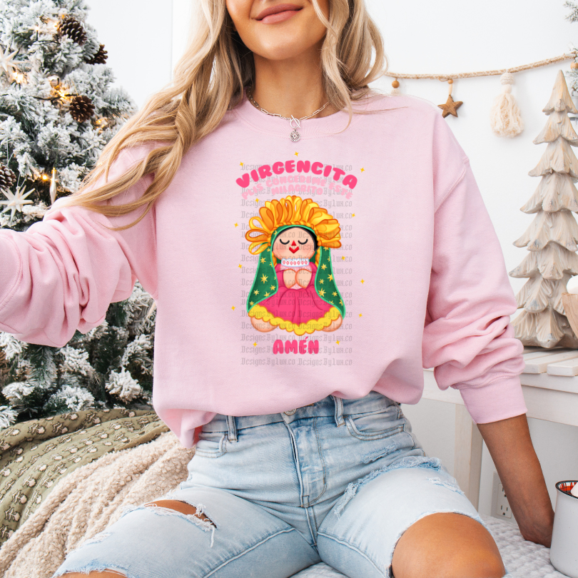 Virgencita Pink DTF