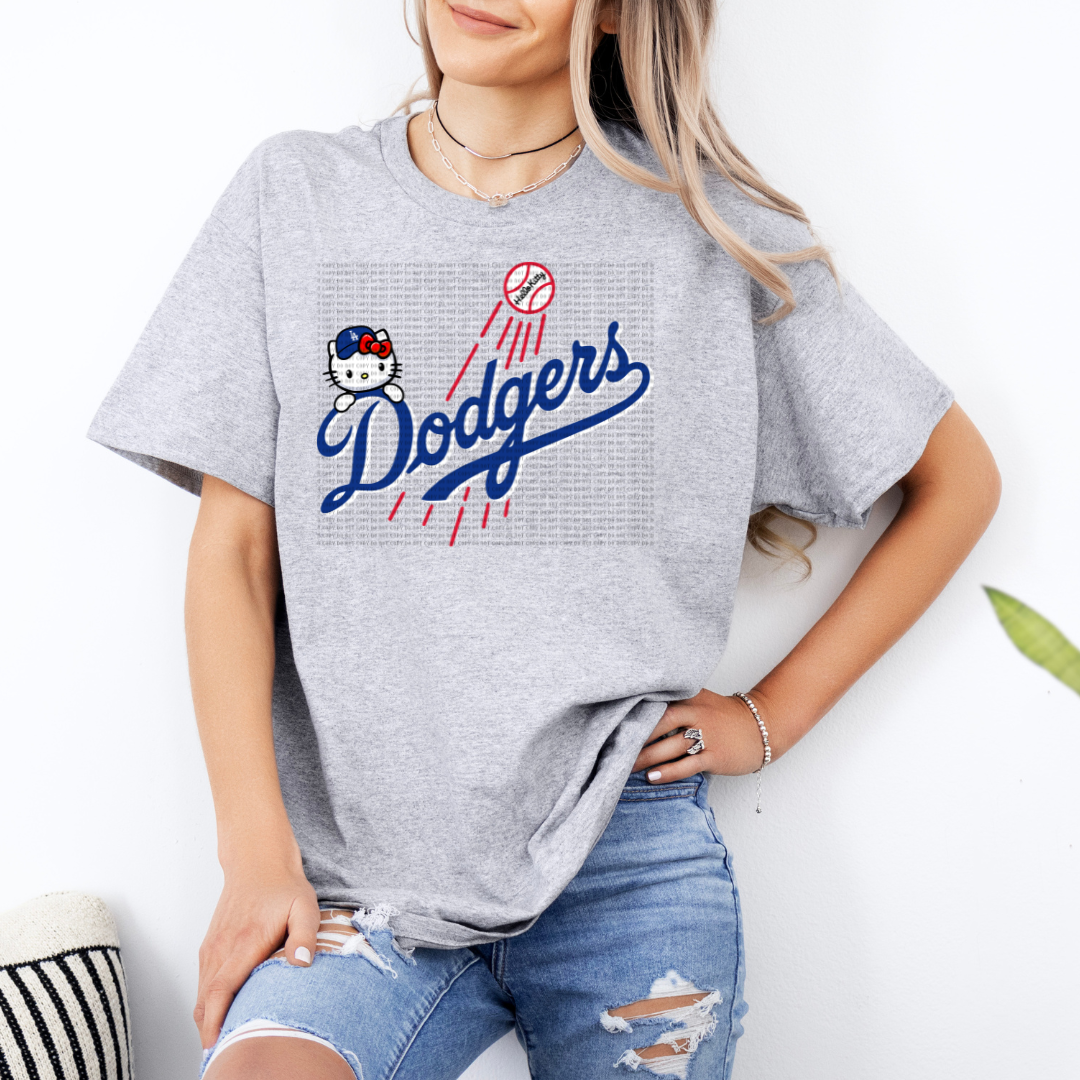 HK L.A. Cursive Logo Blue DTF