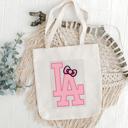 L.A. Kitty Bow Pink Full Size DTF
