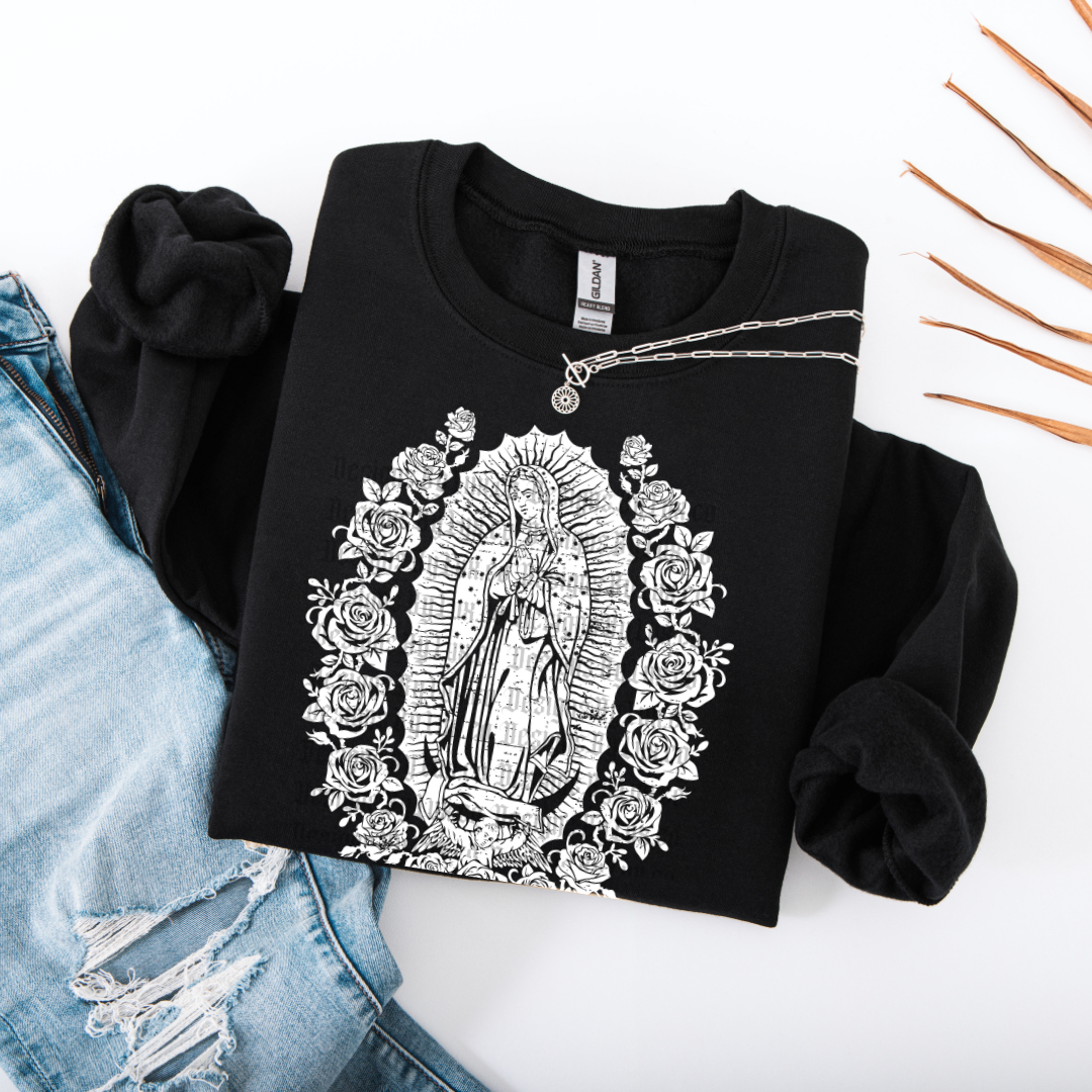 Virgencita White DTF