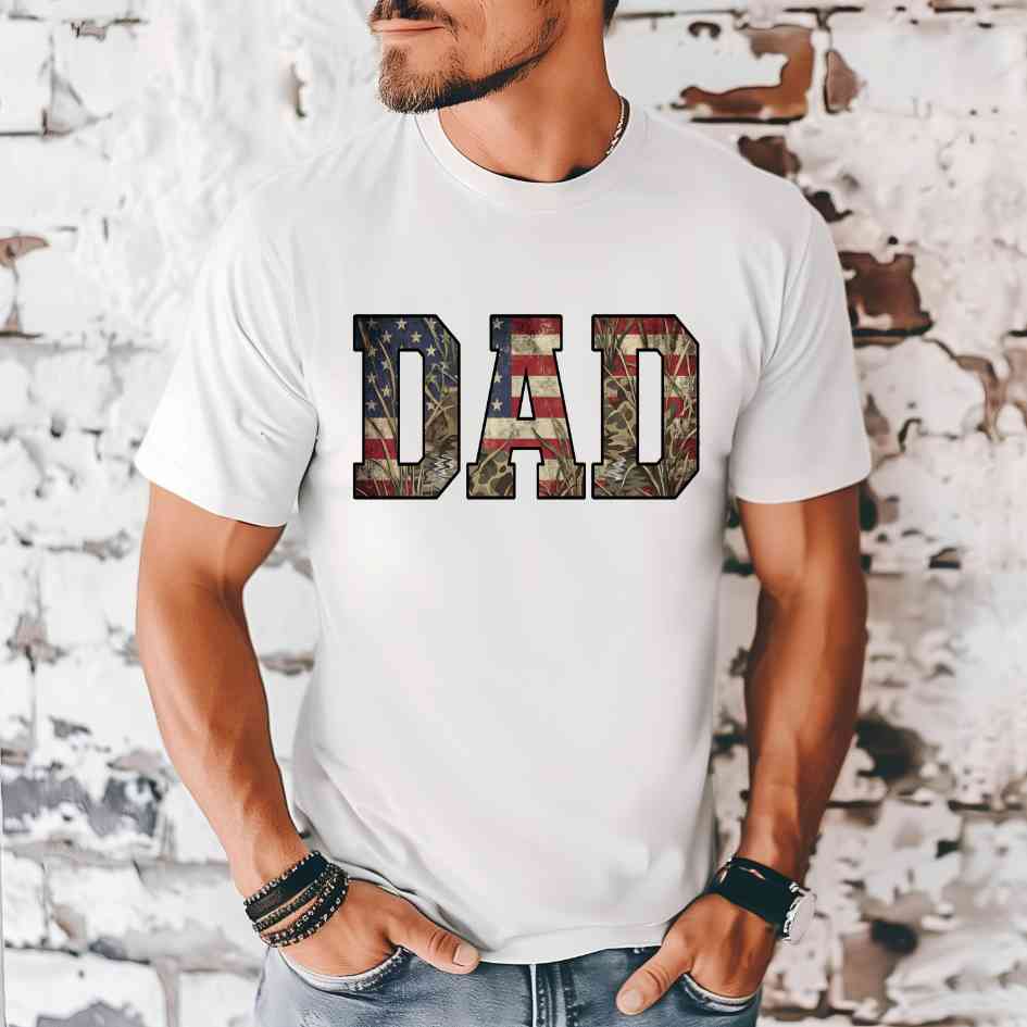 Dad Flag Camo DTF