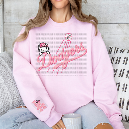 HK L.A. Cursive Logo Pink DTF