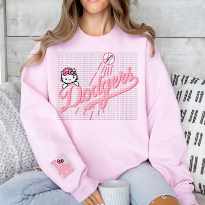 HK Cursive Logo (Pink Design) Crewneck Sweatshirt