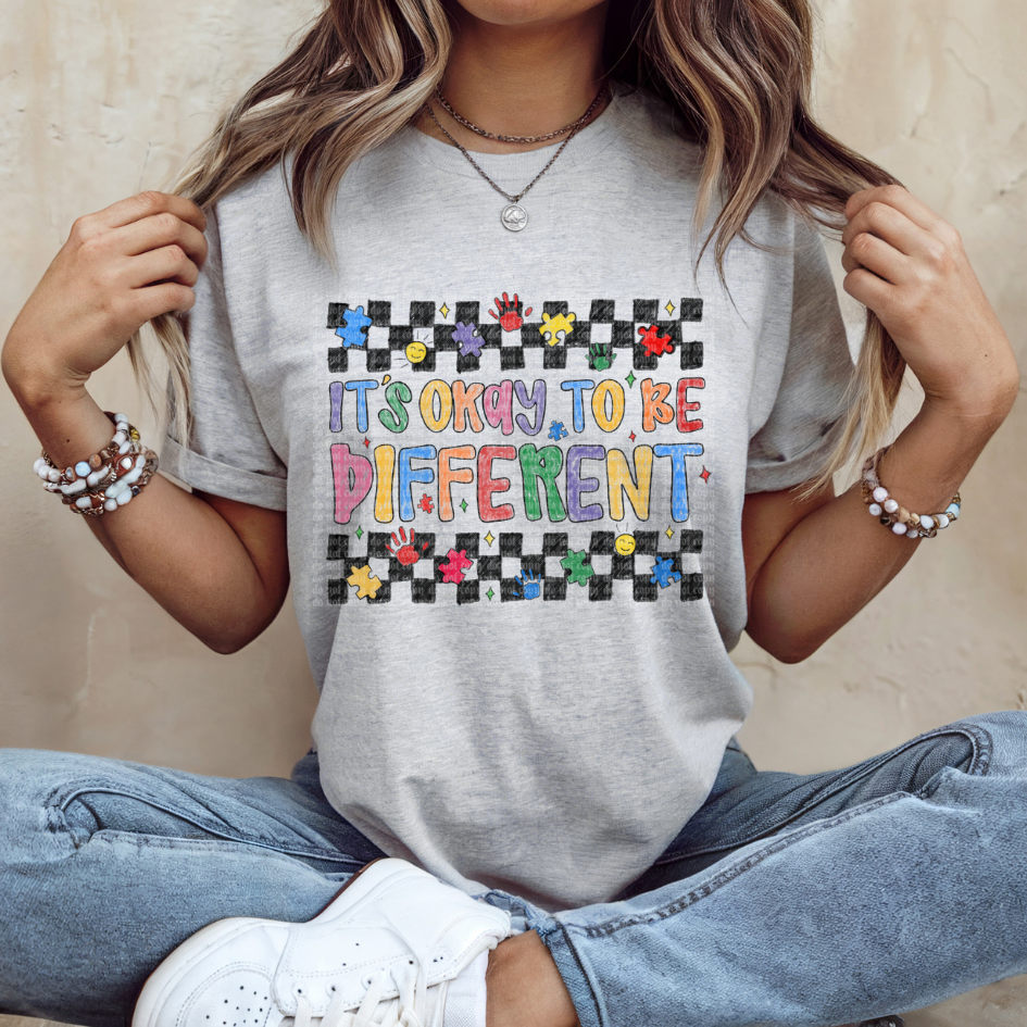 Autism Awarness Checkers DTF