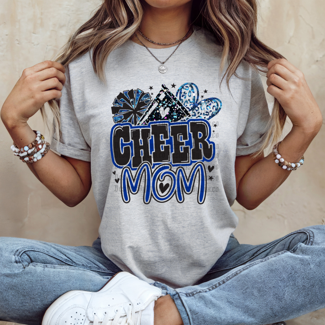 Cheer Mom Blue DTF
